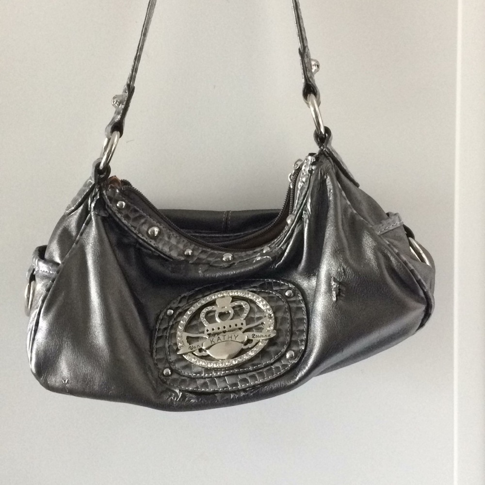 Beautiful grey Kathy Ireland handbag